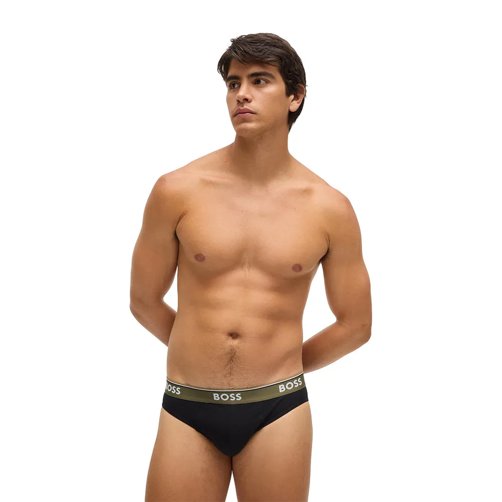 3-Pack Power Briefs, Black