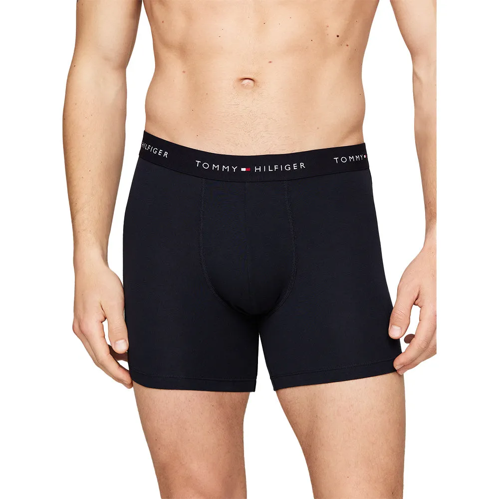 3-Pack Signature Cotton Boxer Briefs, Navy/Red/White