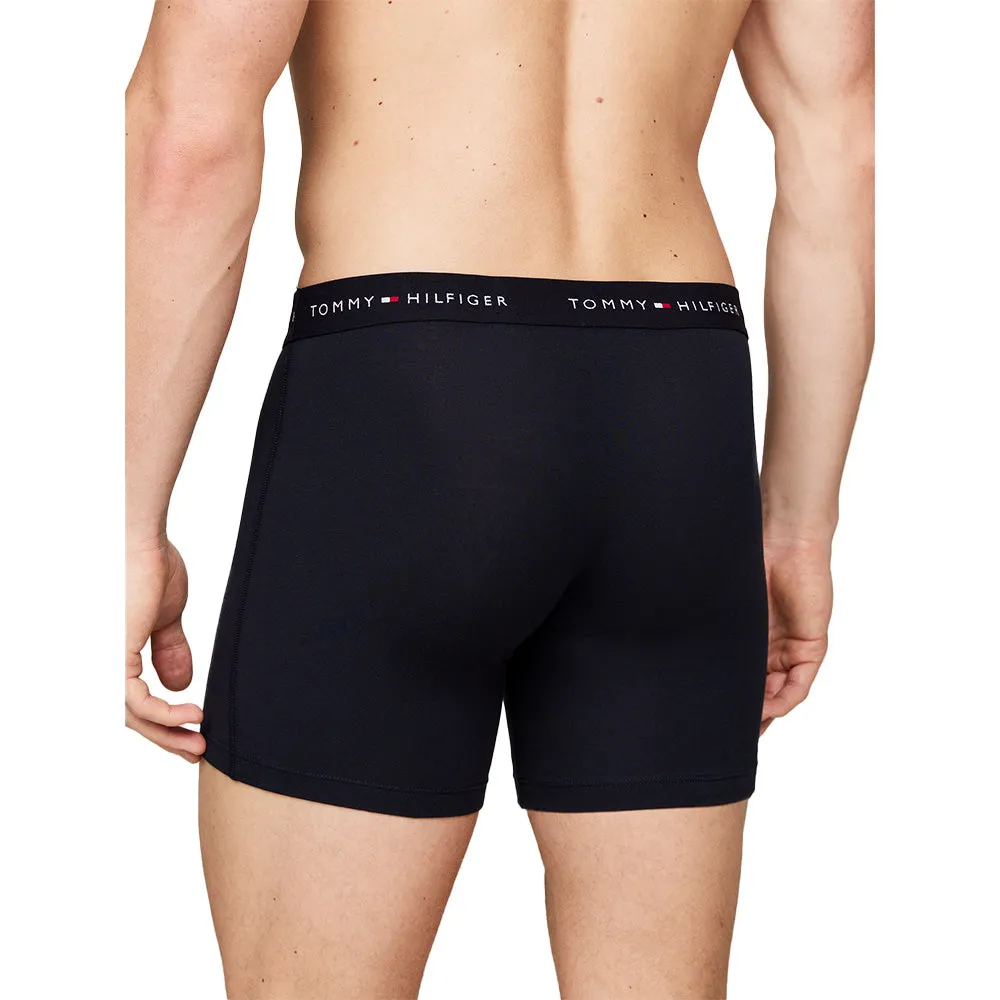 3-Pack Signature Cotton Boxer Briefs, Navy/Red/White