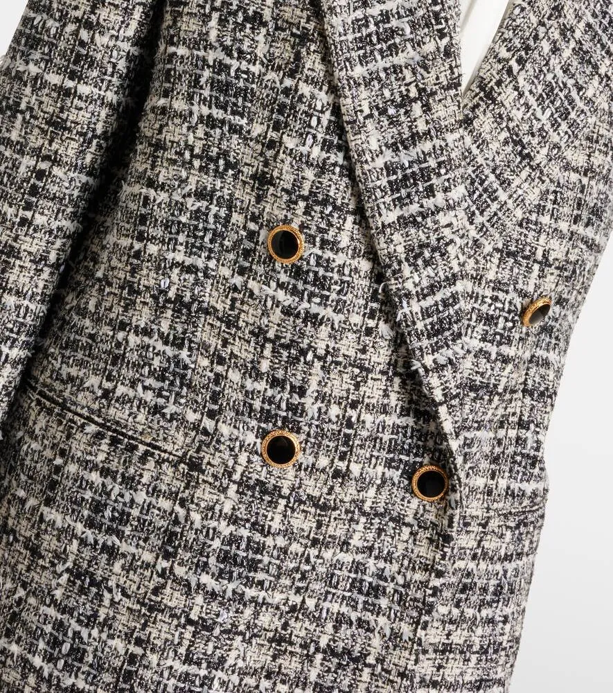 Alessandra Rich Wool lam√É¬© tweed blazer