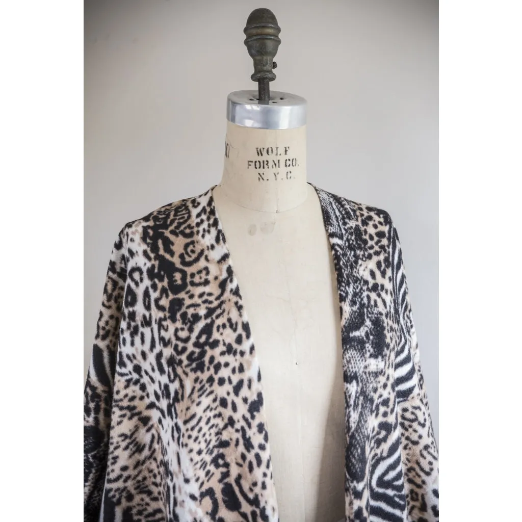 Animal Print Kimono