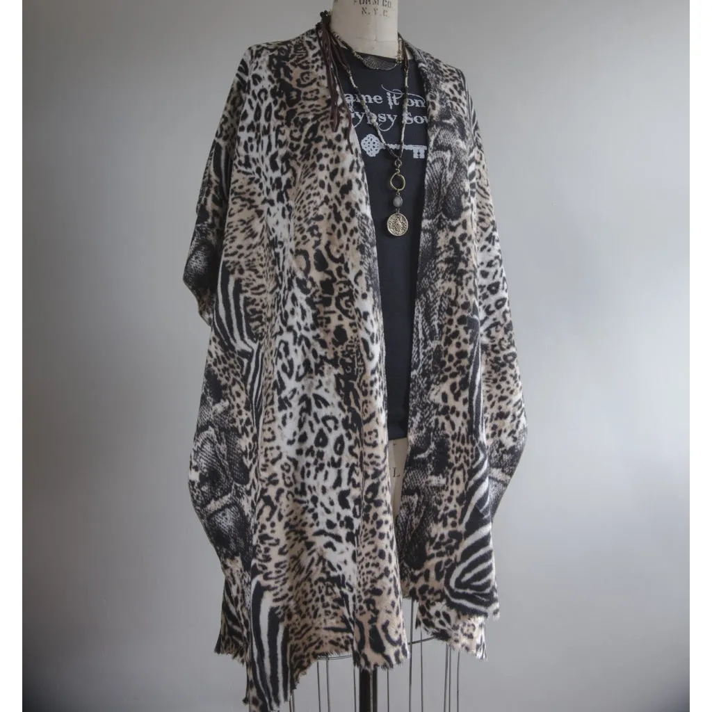 Animal Print Kimono