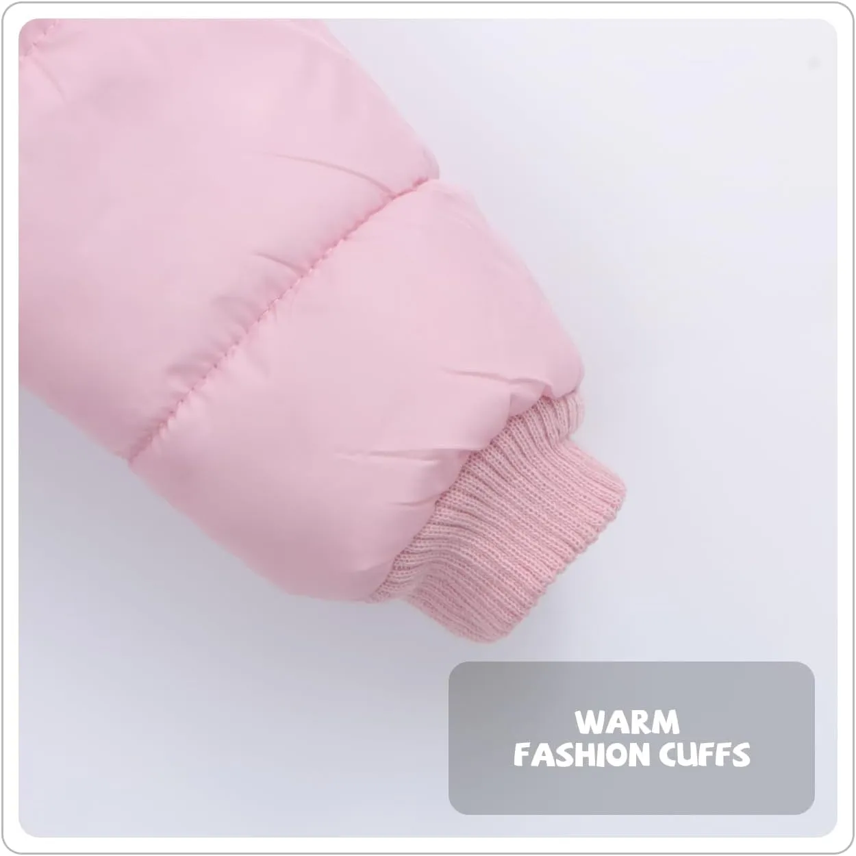 Baby Winter Fleece Puffer Coat Toddler Hooded Jacket Girl Fur Outerwear Clothes
