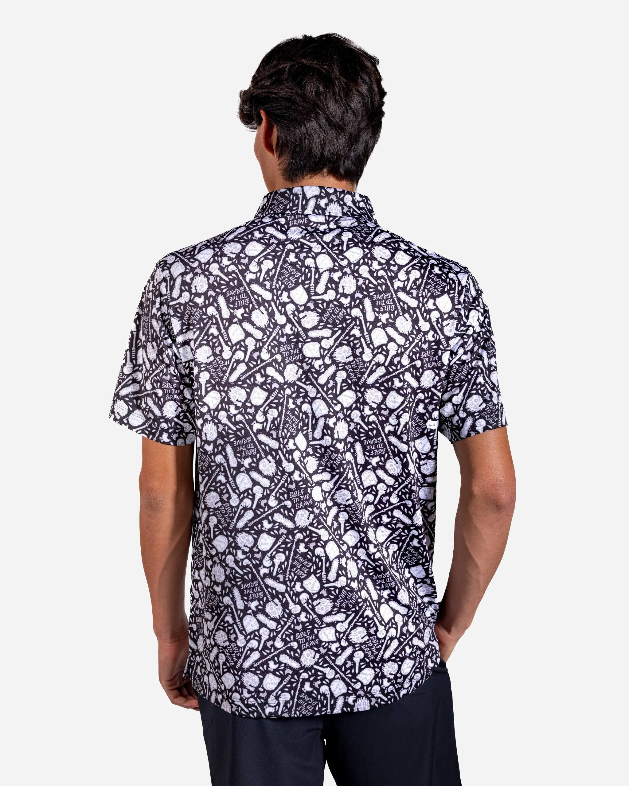 Bad Birdie x Liquid Death Black Polo