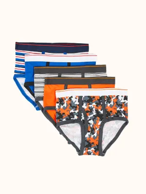 Boys' Tagless Cotton Stretch Briefs (5 Pack)