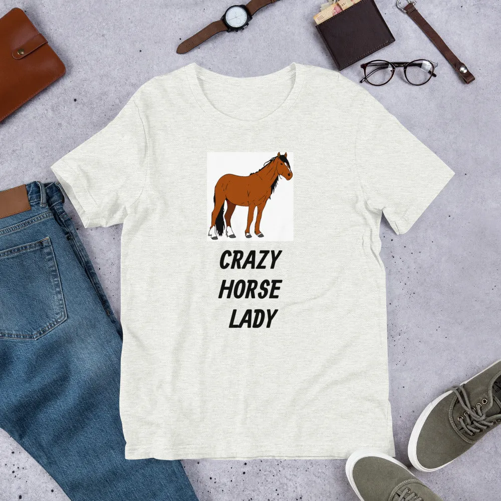Crazy Horse Lady Short-Sleeve Unisex T-Shirt