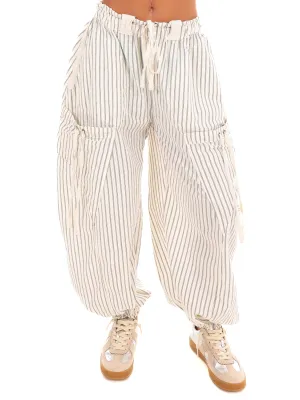 Days Go By Striped Pocket Jogger Pants