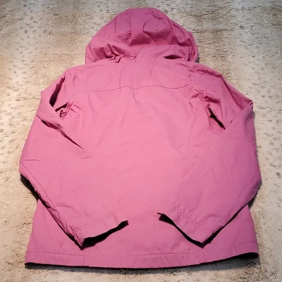 Eddie Bauer Dusty Pink Lomger Hooded Utility Jacket Size S