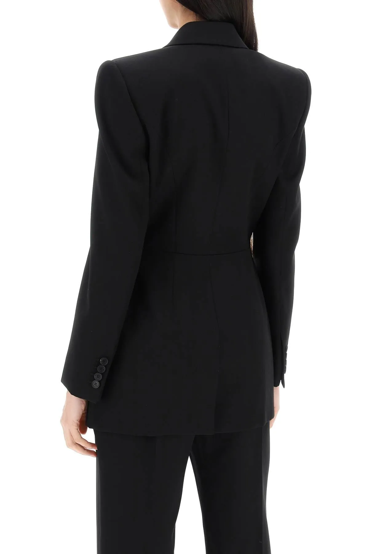 fitted jacket with bustier details