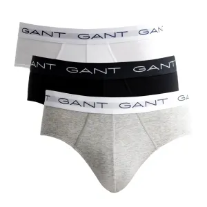 Gant 3 Pack Cotton Stretch Brief - Grey Melange