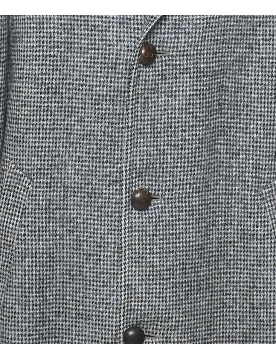 Harris Tweed Wool Coat - XL