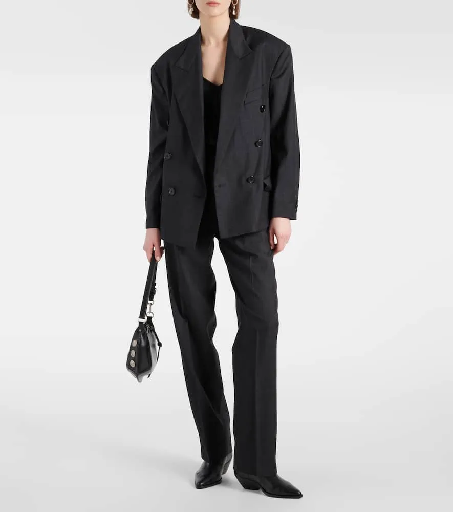 Isabel Marant Klero checked virgin wool blazer