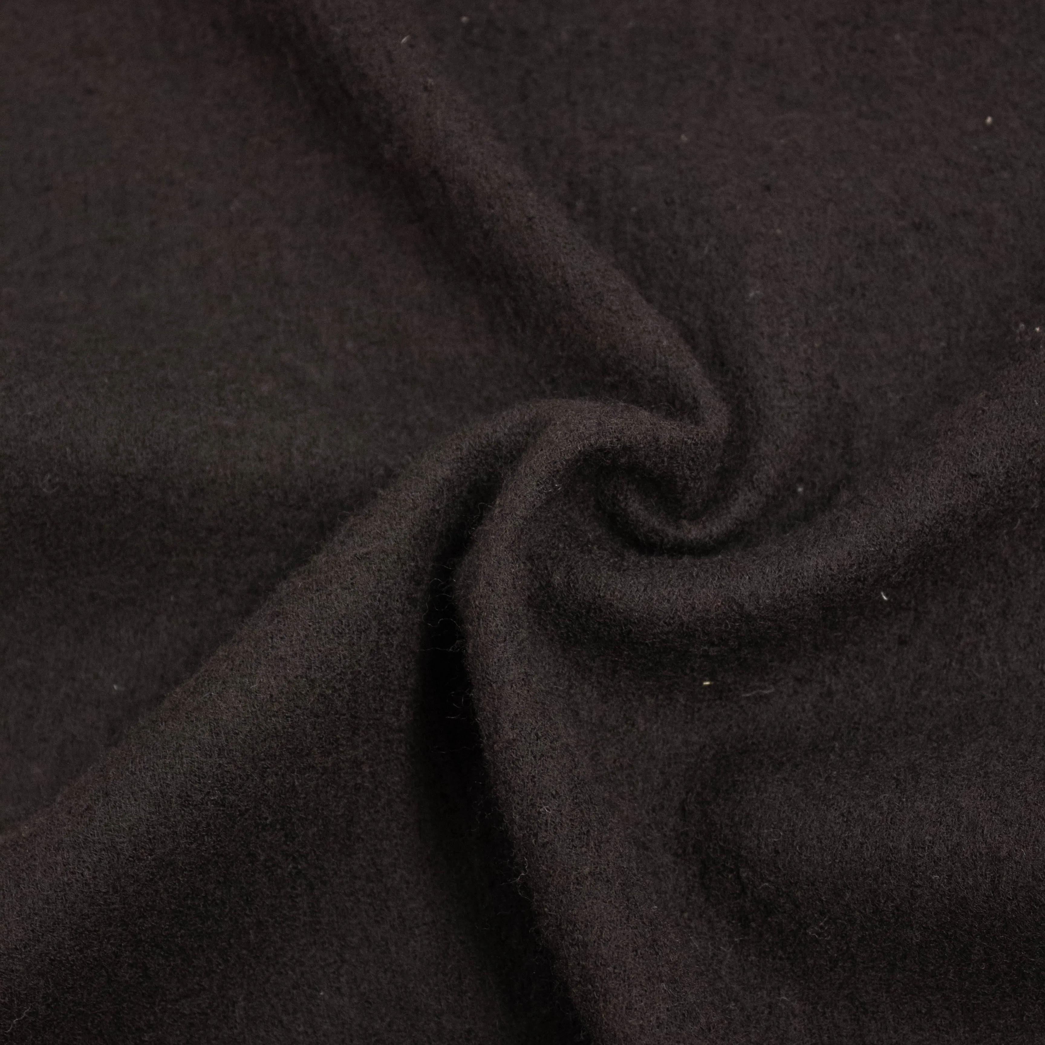 Jess Chocolate Brown Brushed Virgin Wool