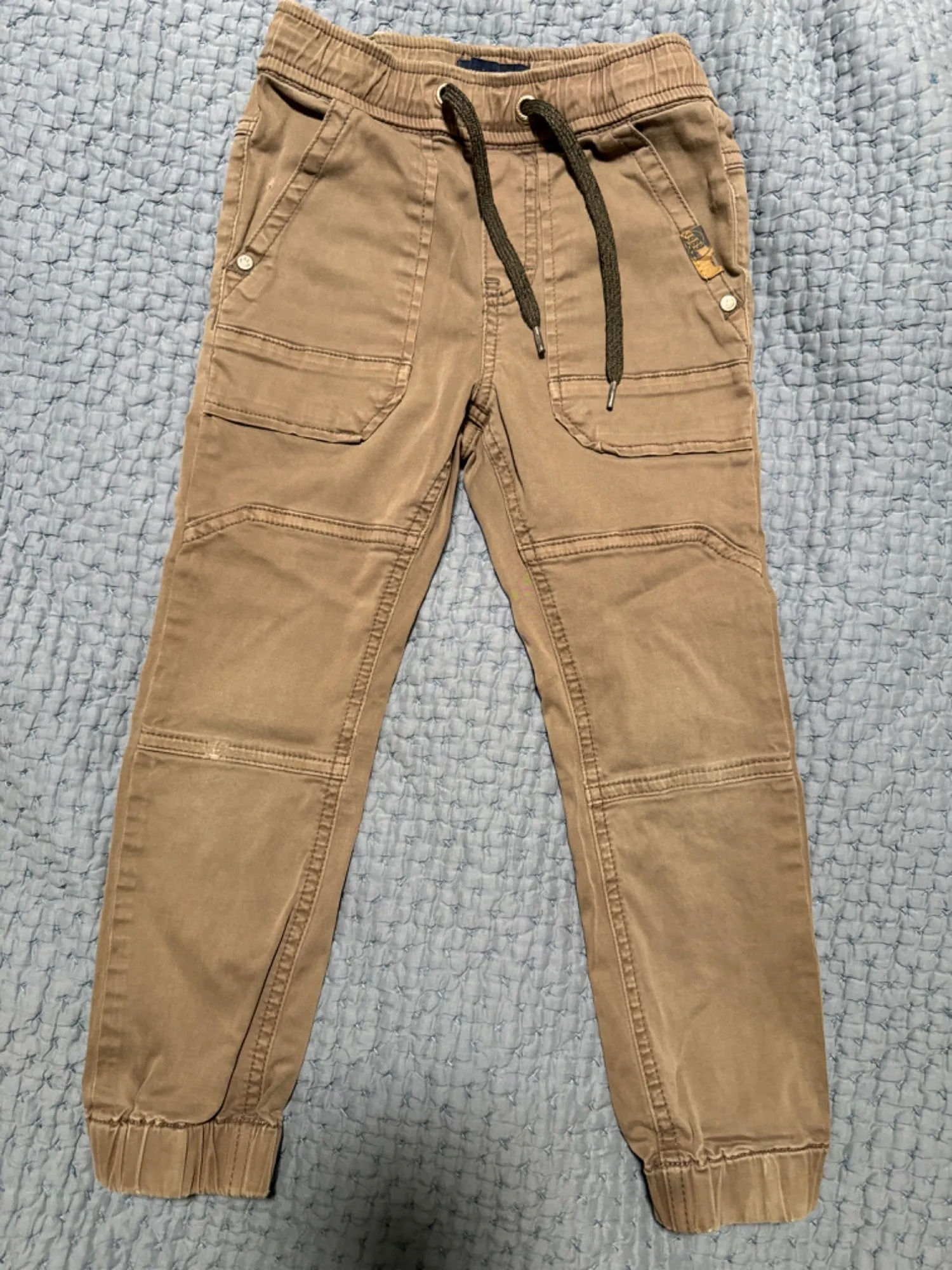 Khaki jogger style pants
