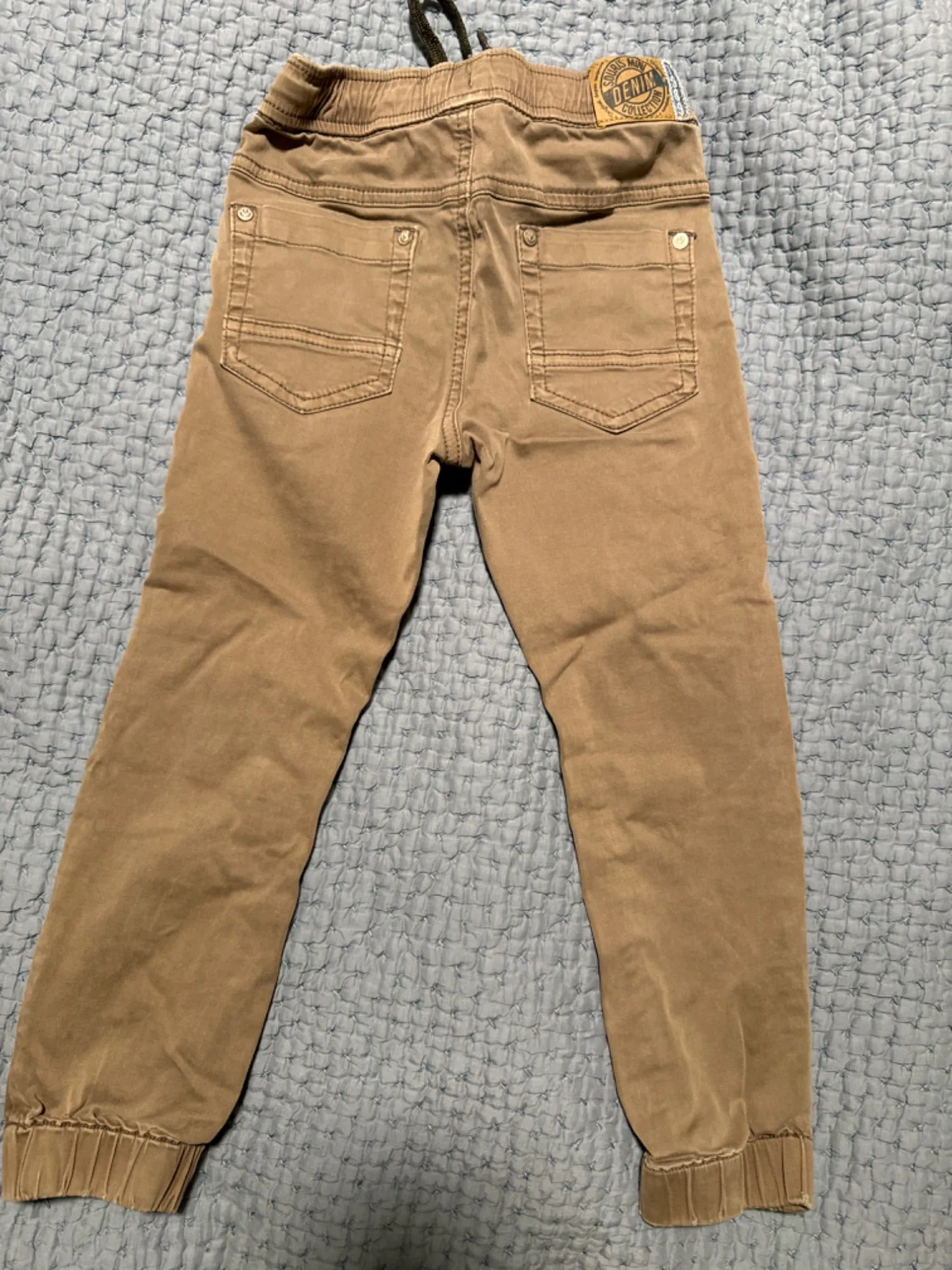 Khaki jogger style pants