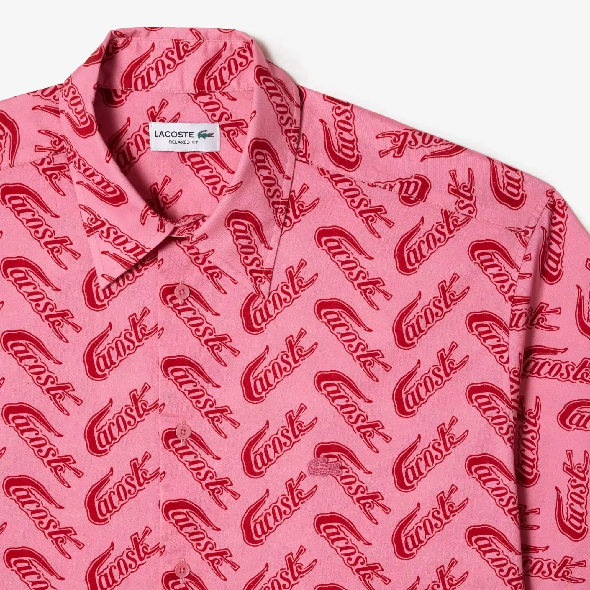 Lacoste Short Sleeve Vintage Print Shirt