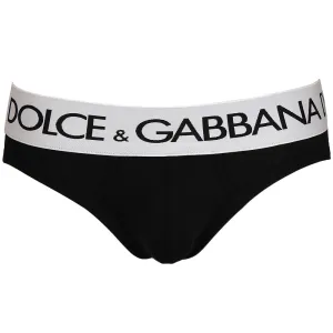 Mid-Rise Briefs in Two-Way Stretch Cotton, Black