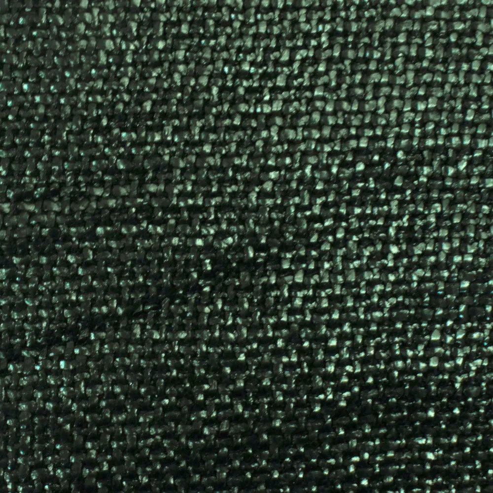 Mysterious Green Famous Designer Metallic Coated Tweed Fabric