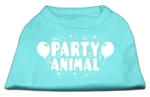 Party Animal Screen Print Shirt Aqua XXXL (20)