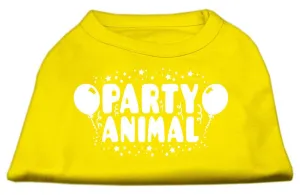 Party Animal Screen Print Shirt Yellow Med (12)