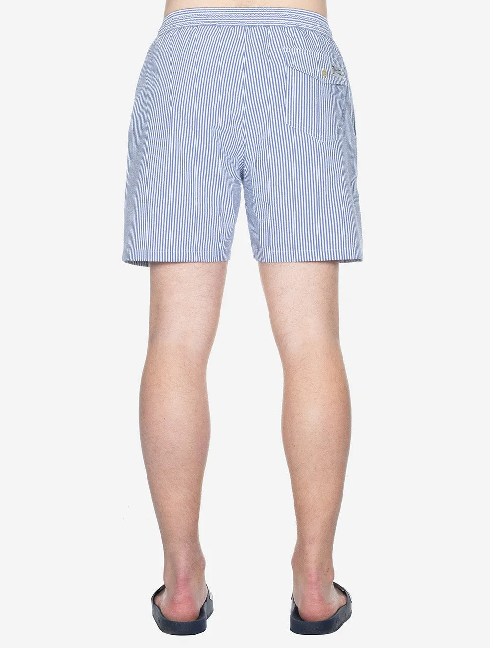 Seersucker Swim Shorts Blue