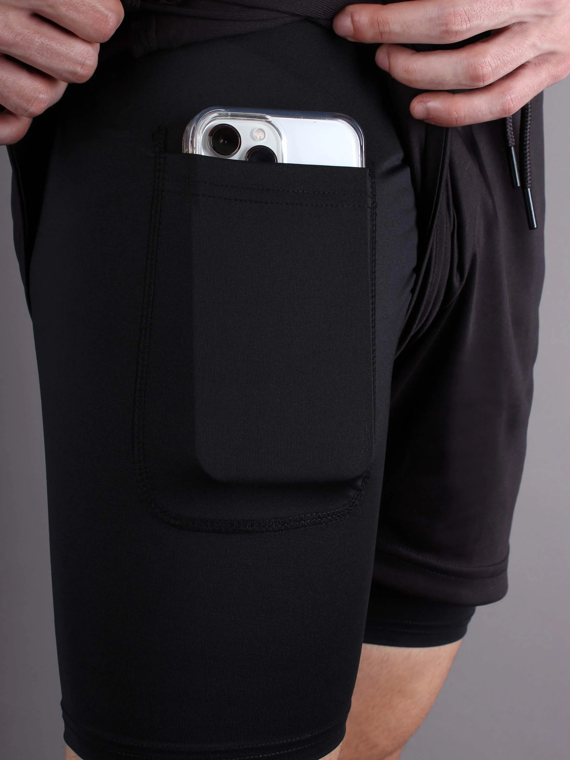 SH5 2in1 Hi-Dri Shorts - Black