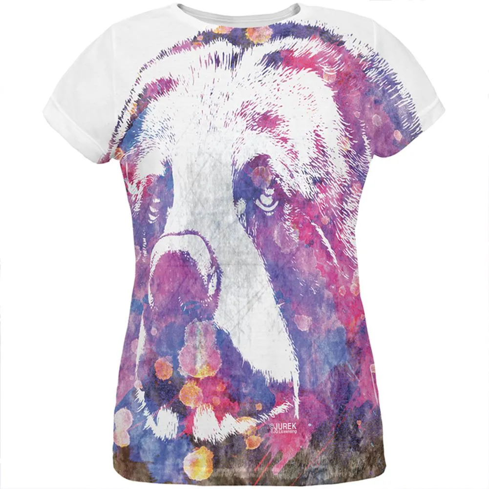 Spirit Bear Splatter All Over Womens T Shirt
