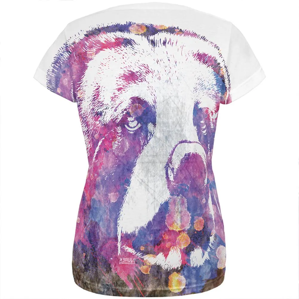 Spirit Bear Splatter All Over Womens T Shirt