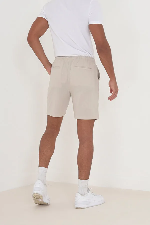 STONE RELAXED FIT RECYCLED COTTON SHORTS