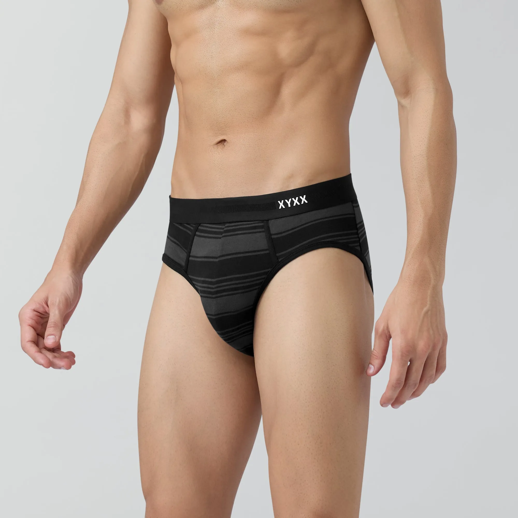 Streax Cotton Stretch Briefs Smoke Black