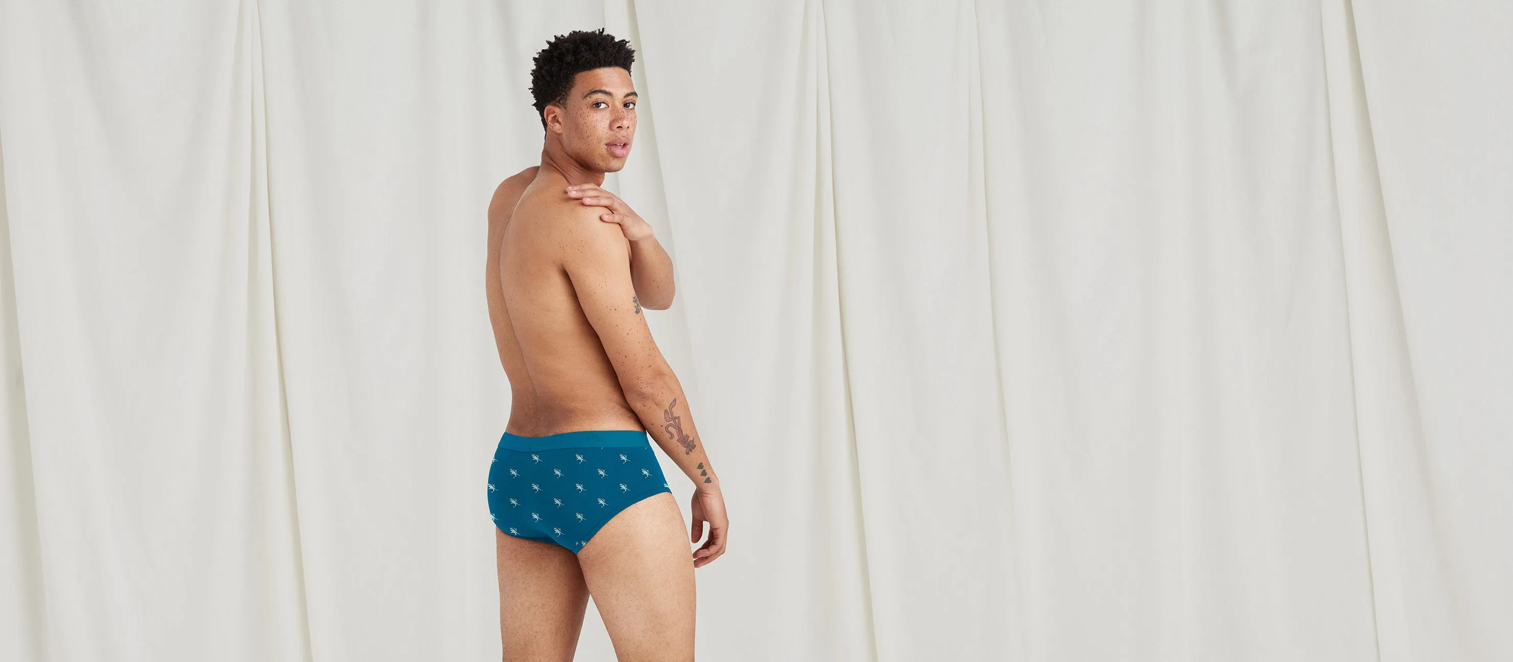 Stretch Cotton Brief w/ Fly | Shark