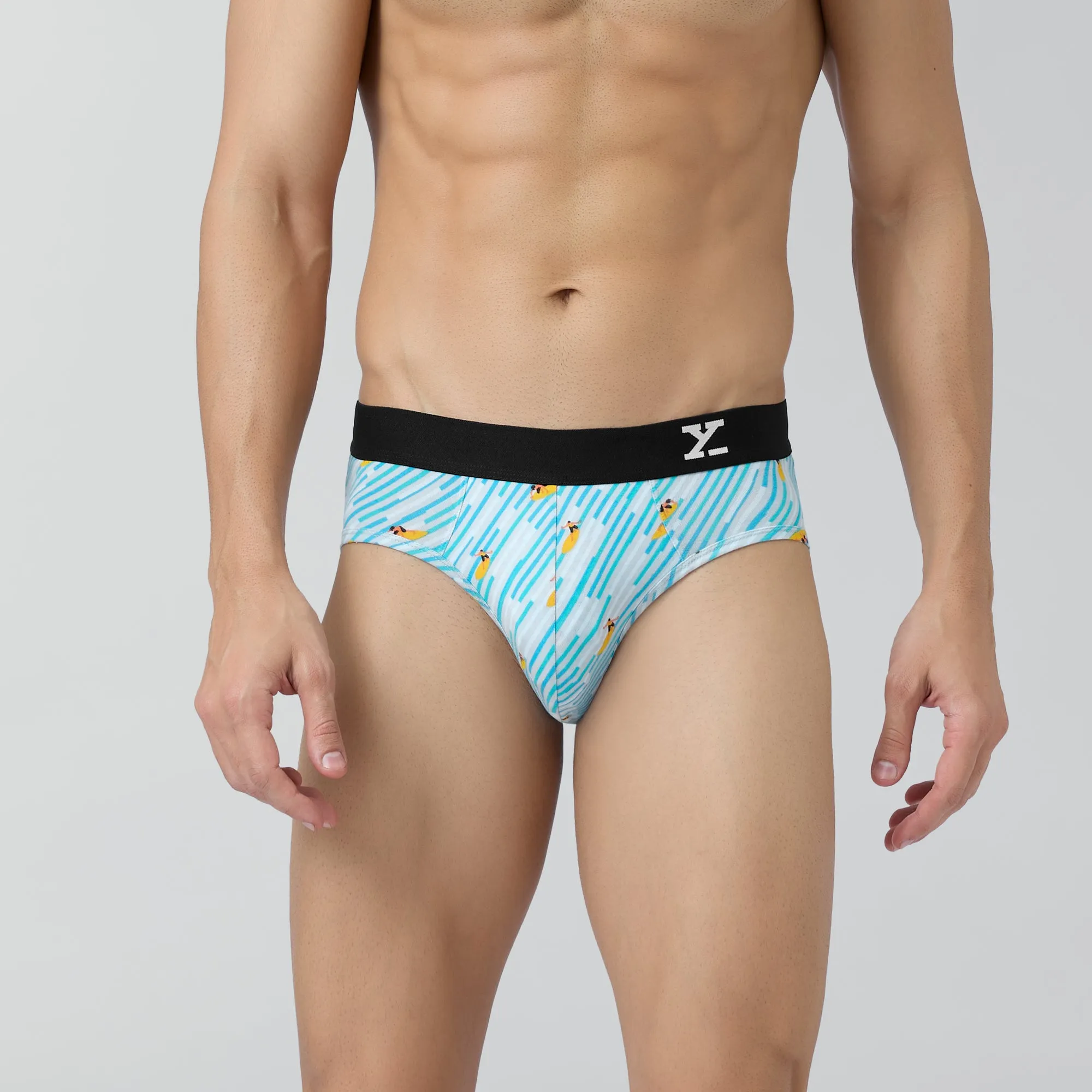 Surf Cotton Stretch Briefs Surfer Blue