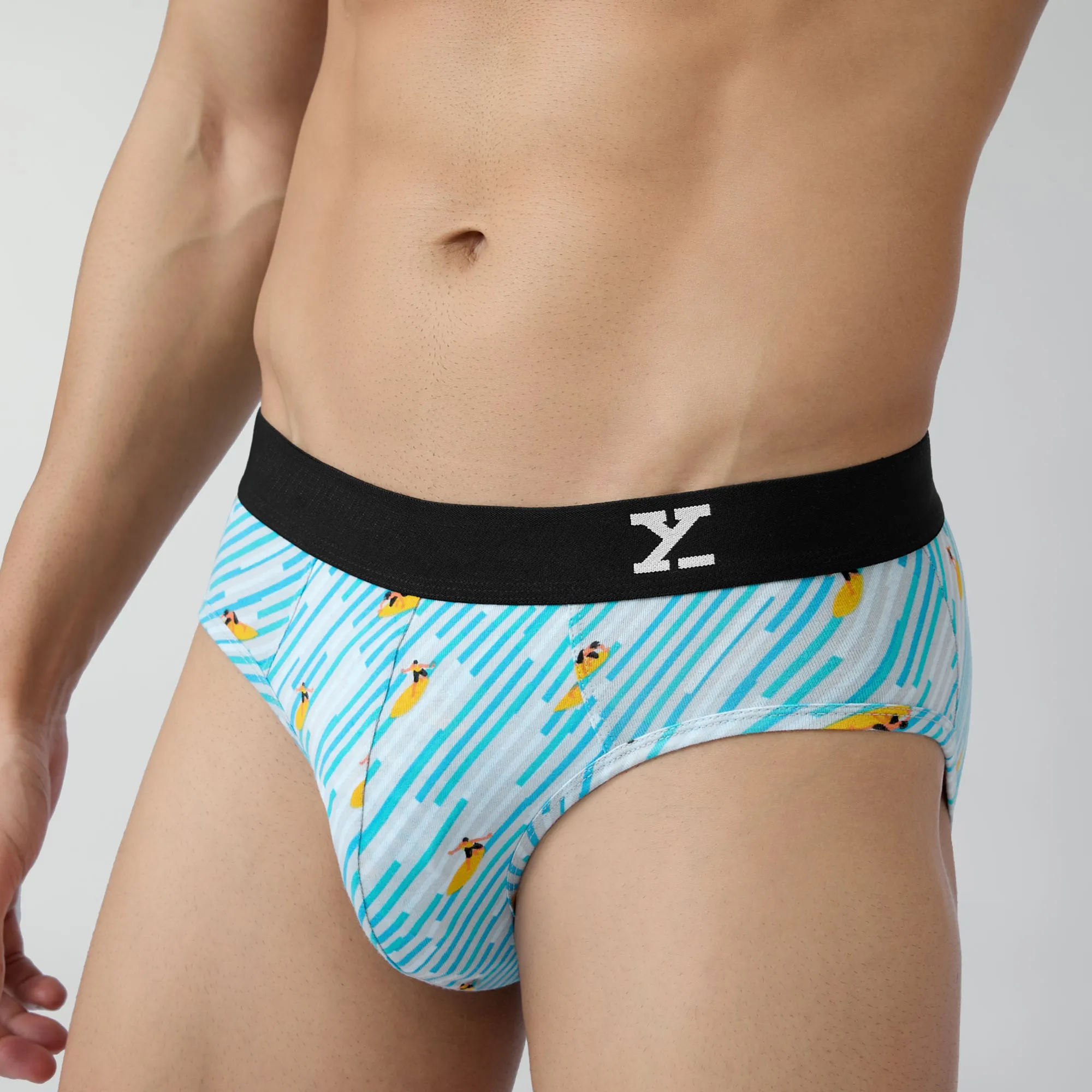 Surf Cotton Stretch Briefs Surfer Blue