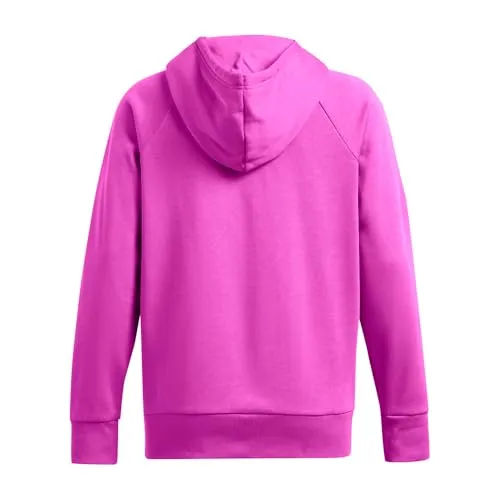 Under Armour Womens Rival Fleece Big Logo Hoodie, (001) Black / / White, Medium