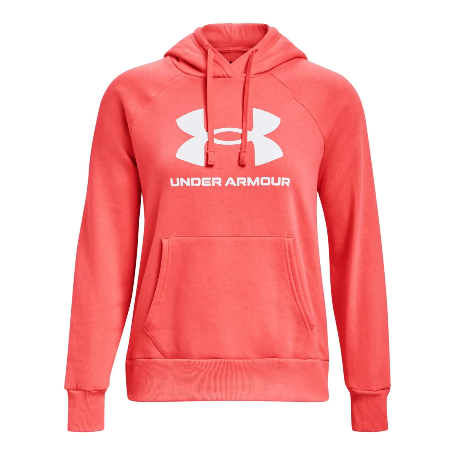 Under Armour Womens Rival Fleece Big Logo Hoodie, (001) Black / / White, Medium