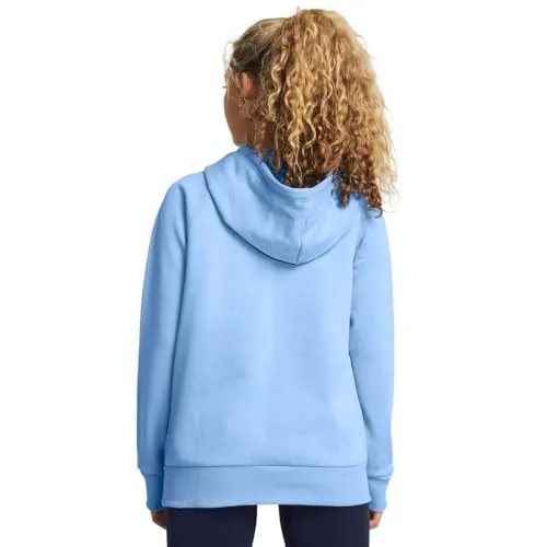 Under Armour Womens Rival Fleece Big Logo Hoodie, (001) Black / / White, Medium