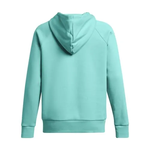 Under Armour Womens Rival Fleece Big Logo Hoodie, (001) Black / / White, Medium