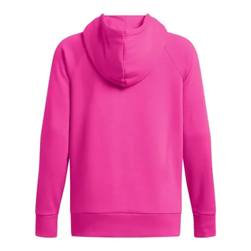 Under Armour Womens Rival Fleece Big Logo Hoodie, (001) Black / / White, Medium