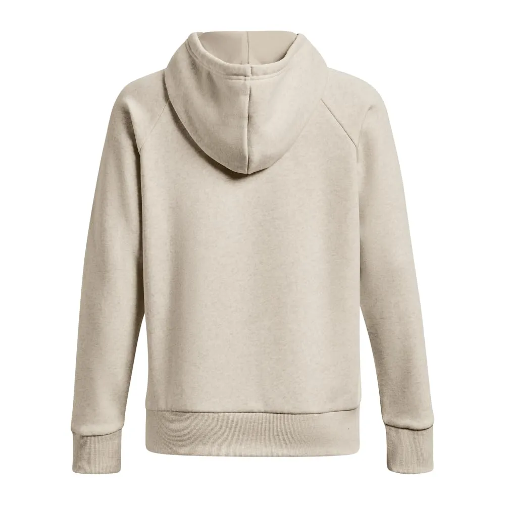 Under Armour Womens Rival Fleece Big Logo Hoodie, (001) Black / / White, Medium
