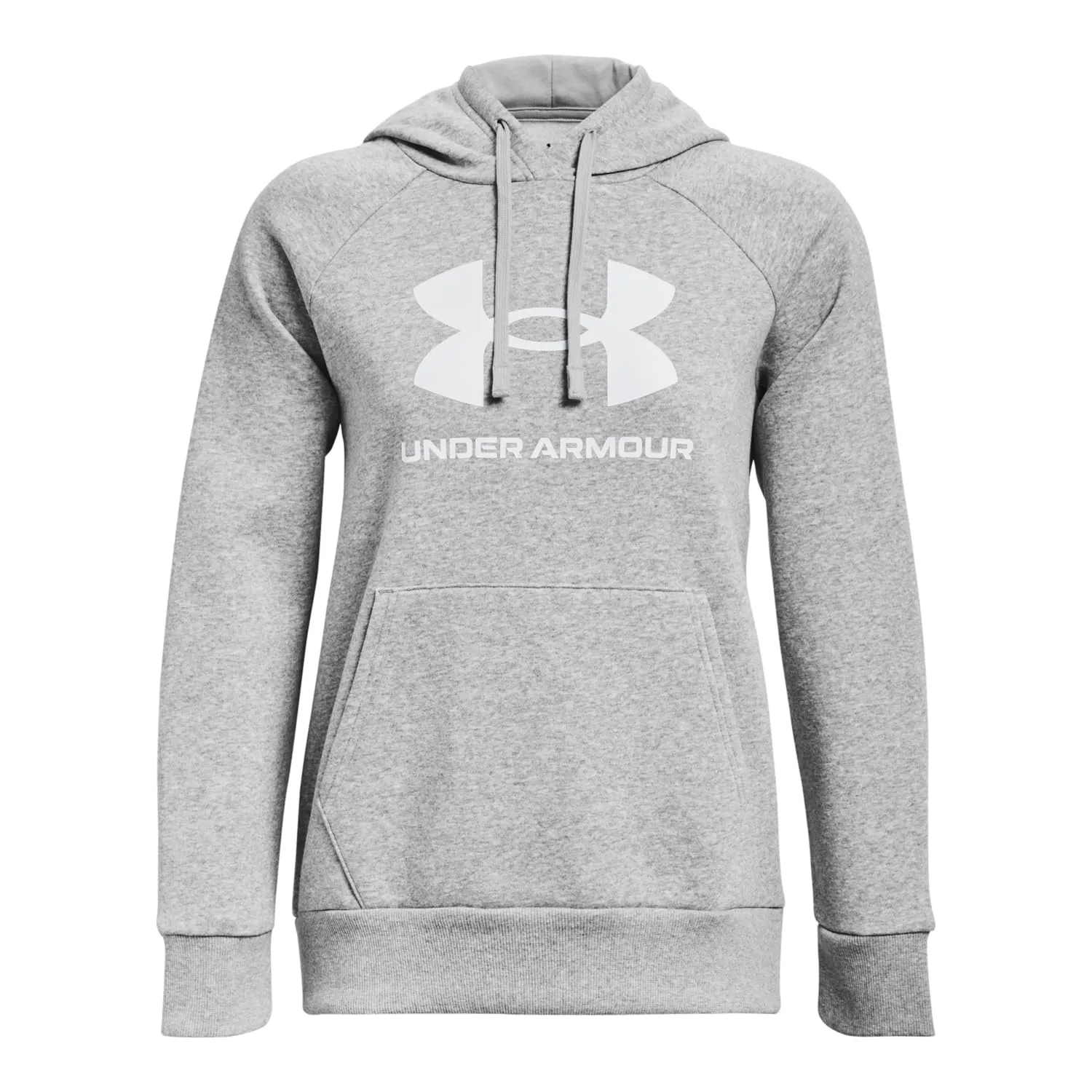 Under Armour Womens Rival Fleece Big Logo Hoodie, (001) Black / / White, Medium