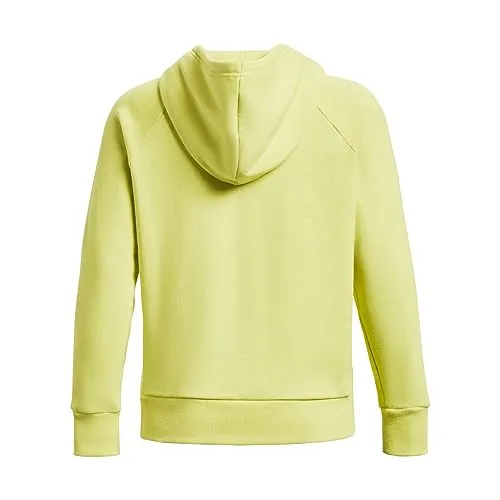 Under Armour Womens Rival Fleece Big Logo Hoodie, (001) Black / / White, Medium
