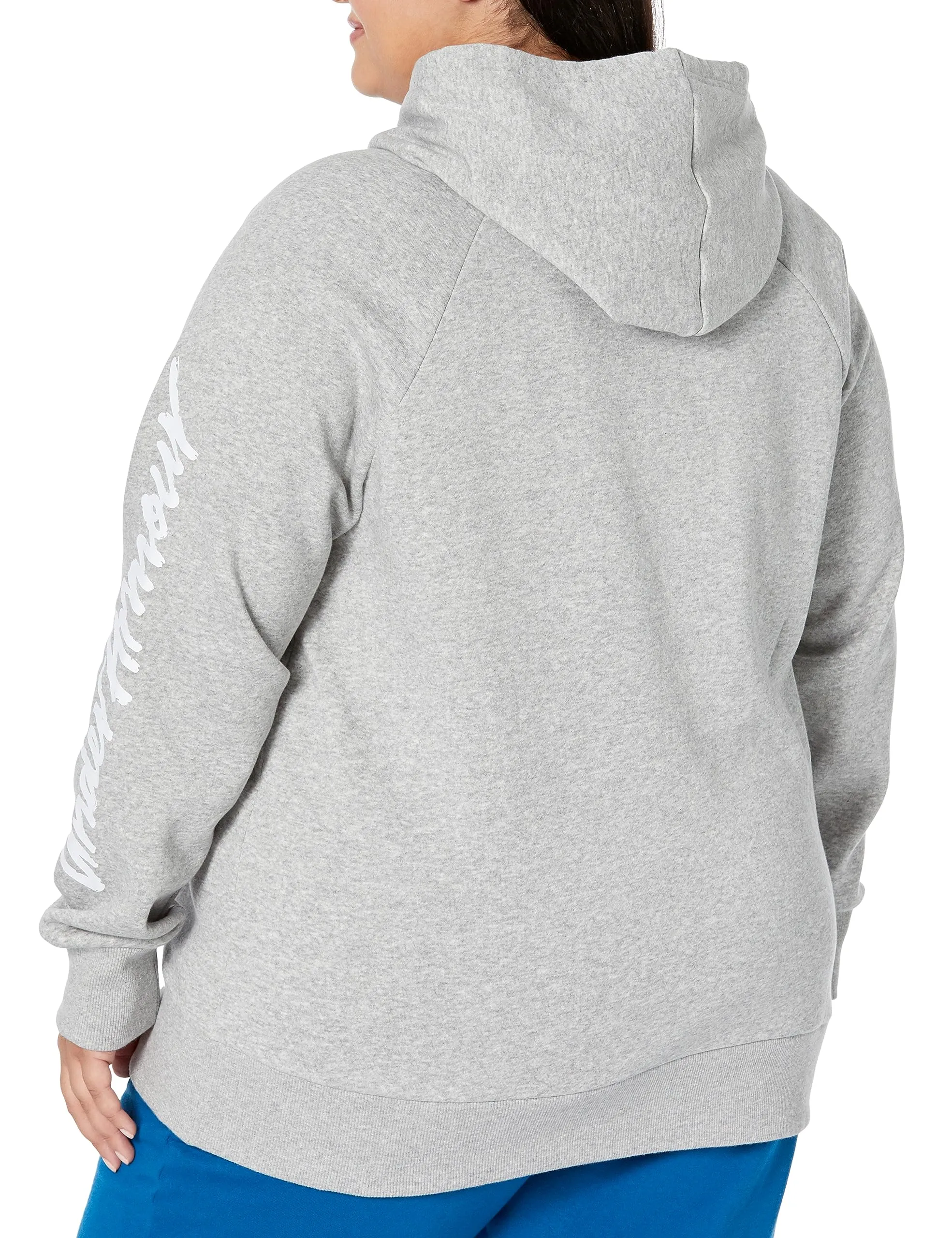 Under Armour Womens Rival Fleece Big Logo Hoodie, (001) Black / / White, Medium