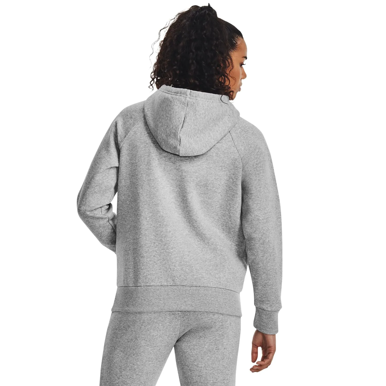 Under Armour Womens Rival Fleece Big Logo Hoodie, (001) Black / / White, Medium