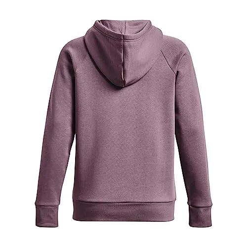 Under Armour Womens Rival Fleece Big Logo Hoodie, (001) Black / / White, Medium