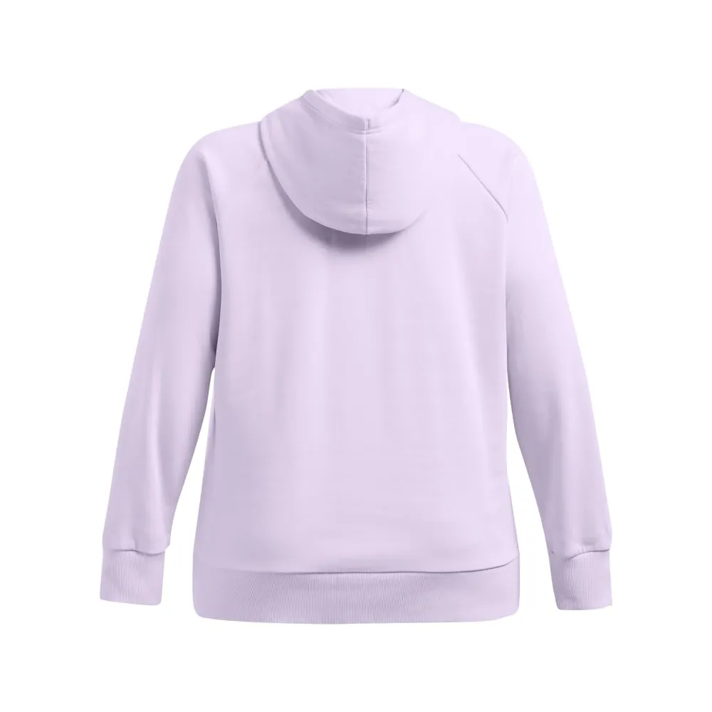 Under Armour Womens Rival Fleece Big Logo Hoodie, (001) Black / / White, Medium
