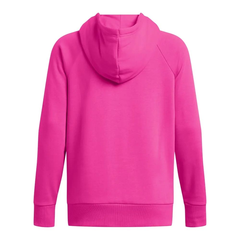 Under Armour Womens Rival Fleece Big Logo Hoodie, (001) Black / / White, Medium