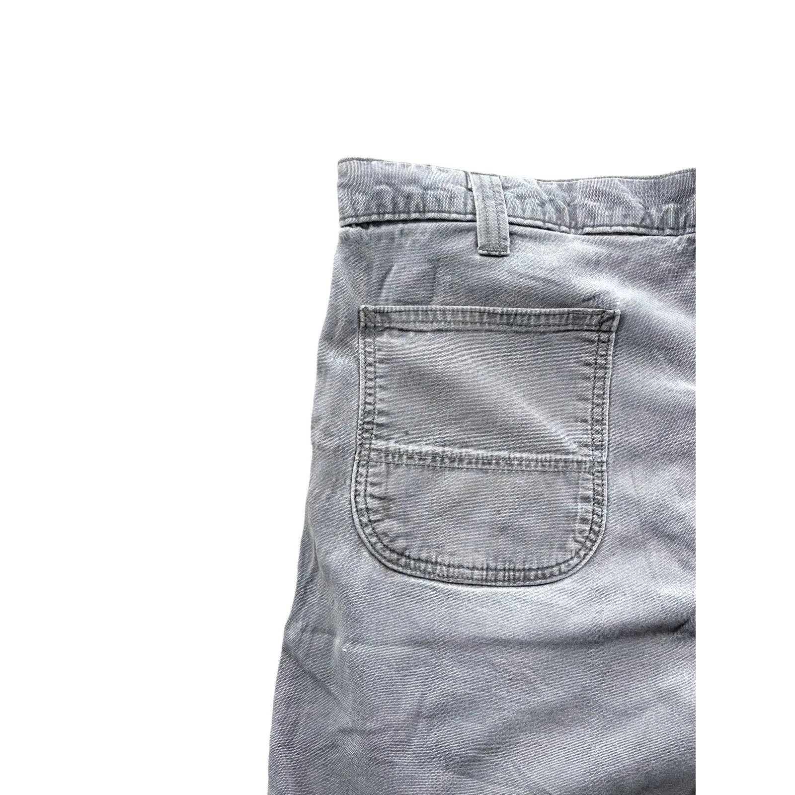 Vintage Carhartt Distressed Washed Gray Workwear Cargo Shorts