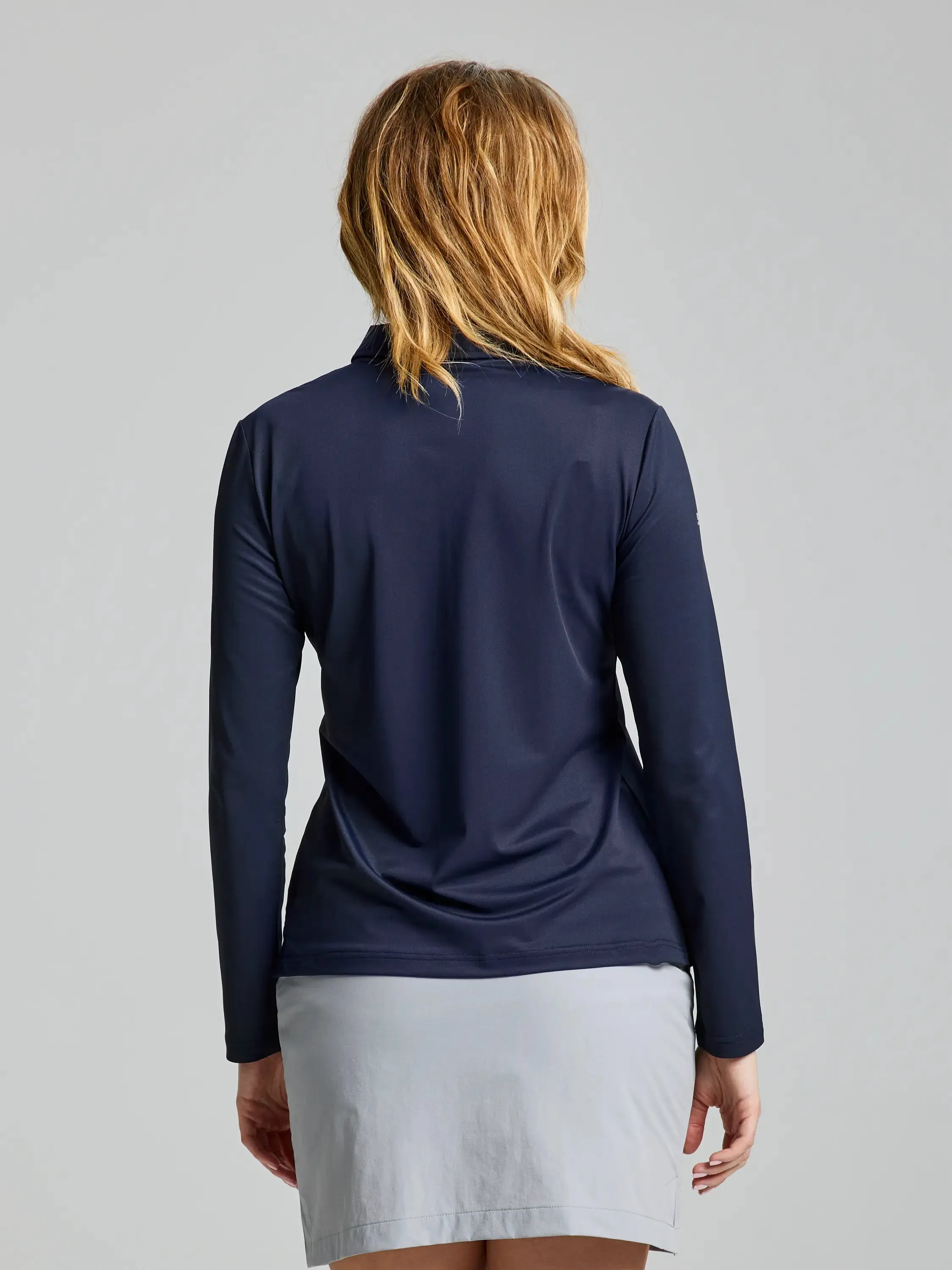 WOMAN TECH PIQUE POLO LONG SLEEVE