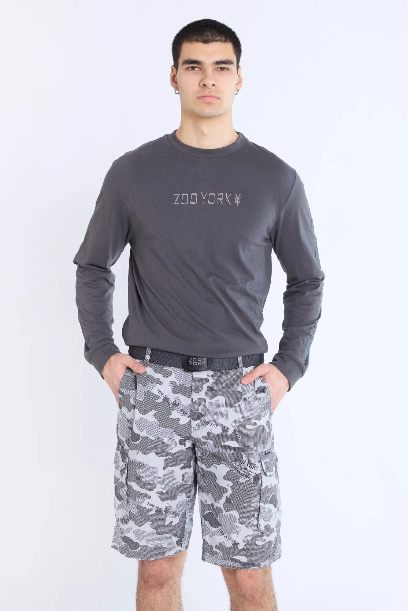 Zoo York Mens McTwist Ripstop Cargo Shorts